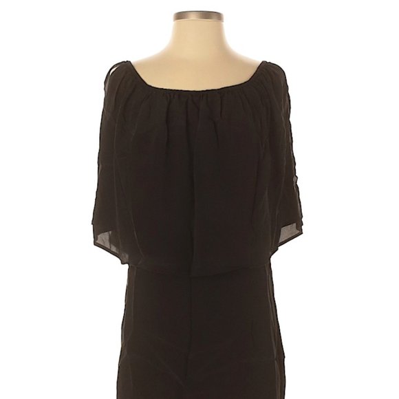 Indah | Cold Shoulder Silk Little Black Dr… - Picture 2 of 5